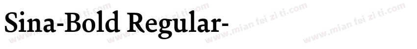 Sina-Bold Regular字体转换